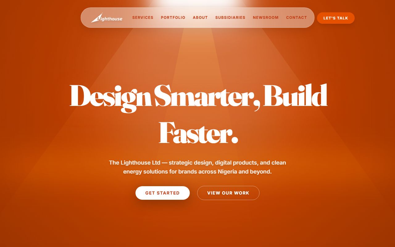 TheLighthouse — Digital Media & Publishing Platform homepage screenshot